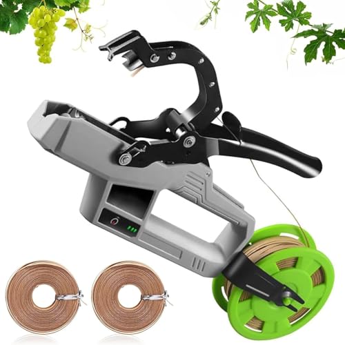 Macchina di Legatura dell'impianto Elettrico Senza Fili, 6000 Cravatte di Carica, Rami 45mm, Include 2 Rotoli di Filo, Leggero per Il Supporto del vigneto del Giardino