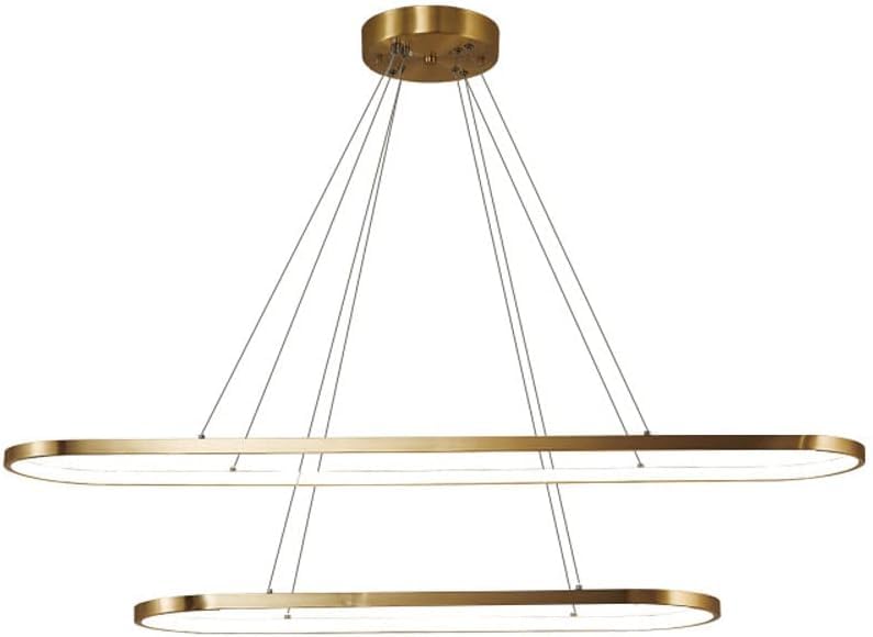 Lustre de salle à manger rectangulaire moderne pour repas conviviaux