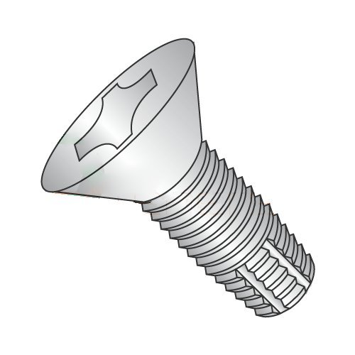 1/4-20 x 1 1/2" Type F Thread Cutting Screws/Phillips/Flat Head / 18-8 Stainless Steel (Carton: 2,000 pcs)