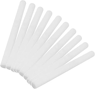 10pcs Essential Oil Diffuser Sticks Long Fragrance Diffuser Rods for Home Aromatherapy Cotton Fiber Replacement Wands for Bathroom and Office