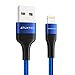 Produktbild ATUMTEK iPhone Ladekabel [MFi Zertifiziert] 3M Apple Lightning auf USB Kabel Nylon Geflochtenes für den Neuen AirPods, iPhone 11/11 Pro/XS Max/XS/XR/X/8/7/6s/6 Plus, iPad und iPod - Blau