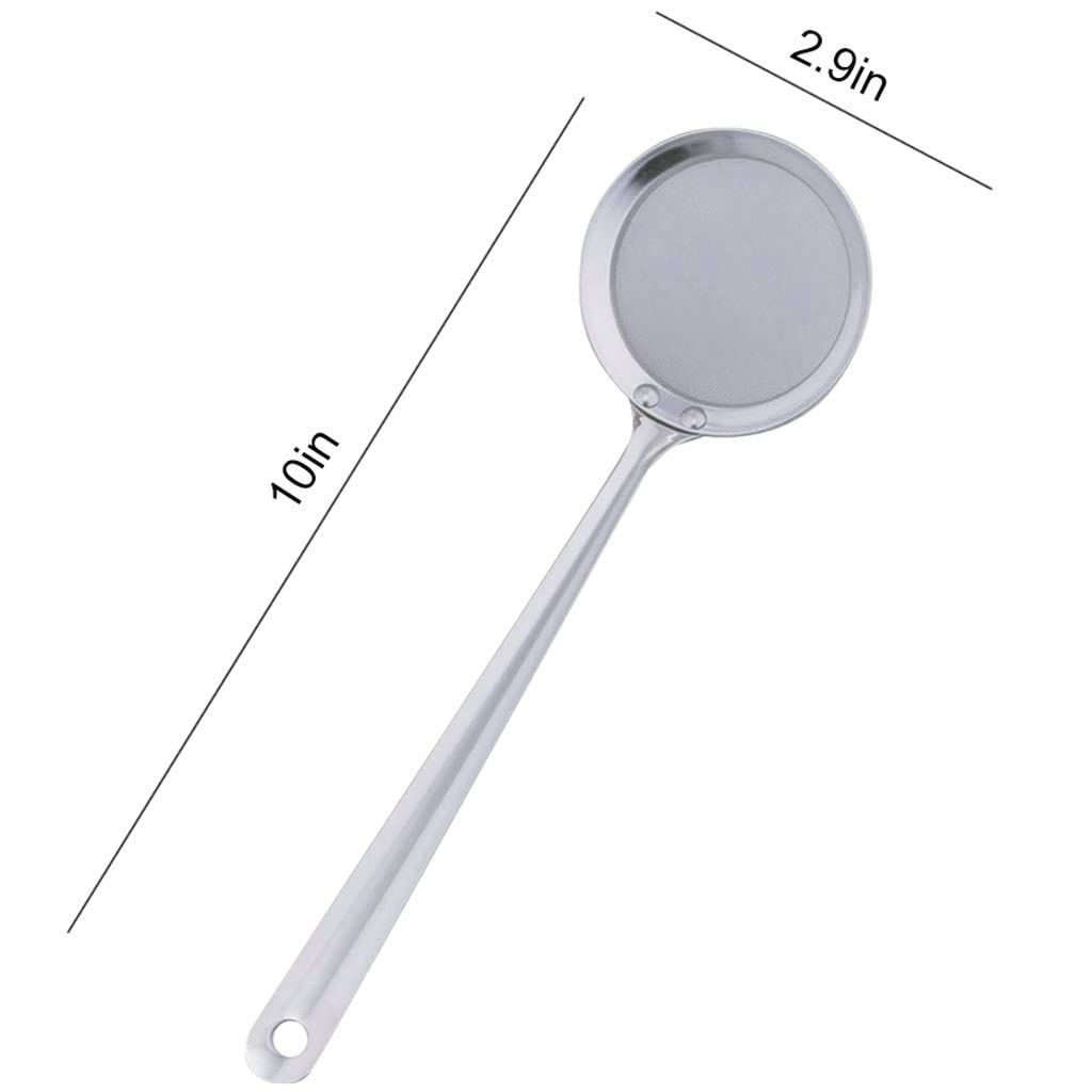 Skimmer do gotowania Sitko ze stali nierdzewnej o drobnych oczkach Ultracienka siatka Sitko Durszlak Narzędzie kuchenne 25 x 7 cm Skimmers