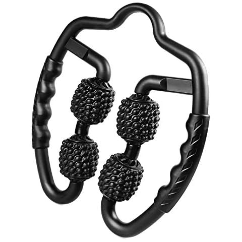 CORATED Foam Roller Massager Tools for Leg, Neck, Arm, Elbow, Myofascial Muscle Relieve After Workout Exercise Self Massager Deep Tissue Fascia Pain Relieve (Black) Cover