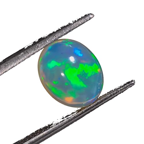 Natural 02.25Cts. Ethiopian Opal Play Of Color Oval Cabochon Specimen