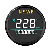 ELING Digitaler GPS Tachometer 85mm - Für Boote 0-999 Knoten/KMH | 12V/24V Wasserdicht