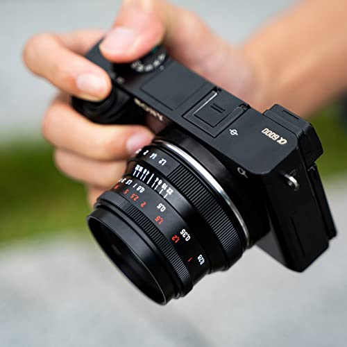 Image of 7artisans 35mm F1.2 Mark II Large Aperture Lens APS-C Manual Fixed Lens for Sony E-Mount Mirrorless Camera(Black)