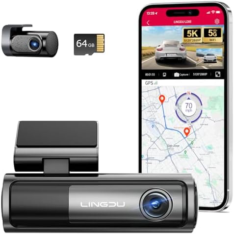 Dash Cam Dual Lens 4K UHD Recording Dashboard Camera Super Night Vision - WDR Built-In GPS Wi-Fi G-Sensor (CT4)(1U60) main image 0