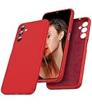 LeYi for Samsung Galaxy A14 Case Case, Flexible Lightweight TPU Protective Silicone Slim Rugged Shockproof Phone Cover for Samsung A 14,Red