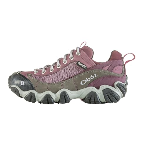 Oboz Women's Firebrand II Low B-DRY Hiking Shoe, Lilac, 9