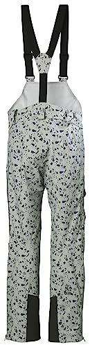 Helly-Hansen Powderqueen Bib Pant - Damen Schneehose zum Skifahren, wasserdicht, isolierte Winterausrüstung, 917 Mellow Grey - XL – Ansicht 2