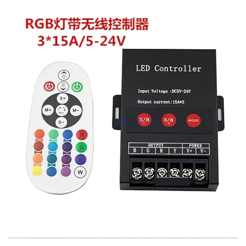 Controlador LED RGB 45A con amplificador de alta potencia para mantener el brillo de tus tiras 4