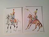  Kaiserreich Österreich. Set aus zwei AK\'s. Nach Orig. P. Schönpflug. 1806, Husaren - Regiment Erzherzog Josef, Hornist, Uffz. 1815, Ulanen - Regiment Coburg, Gemeiner. AK.