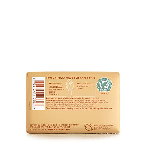 MRS. MEYER’S CLEANDAY Clean Day's Bar Soap, Use as Body Wash or Hand Soap, Cruelty Free Formula Made with Essential Oils, Oat Blossom Scent, 5.3 oz, 1 Bar image 4