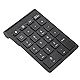 KIMISS Schwarz 22 Tasten, Bluetooth Ziffernblock Pflastern Chromebook Numpad Wireless für OS X PC