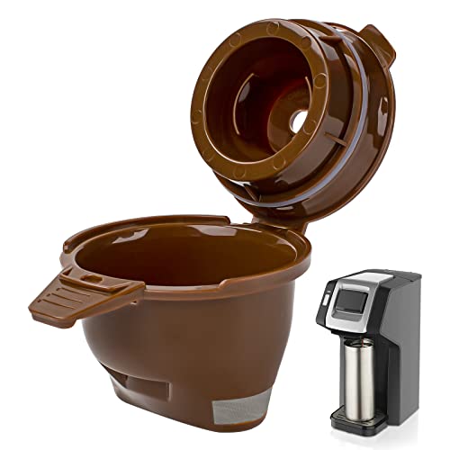 ChangTa Single Serve Ground coffee Brew Basket for Hamilton Beach Flex Brew Replacement Parts 49974 49975 49976 49979 49957 49954 49947 49940 49950 49966 49968 Reusable Coffee Filter Brown (1 Pack) -  Chang Ta