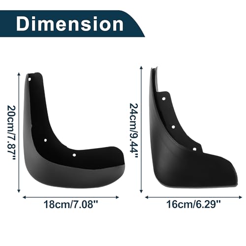 Image of Mud Flaps Splash Guards for Volkswagen Polo(Hatchback /Saloon) 2004-2010 W /Mount Accessories Mud Guards Front and Rear 1 Set
