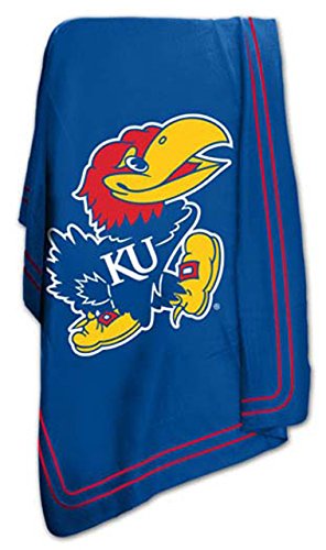 Kansas University Jayhawks KU Fleece Throw Blanket