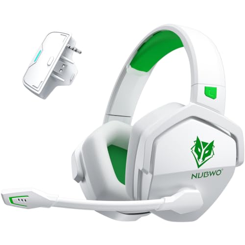 Image of NUBWO Wireless Gaming Headset for Xbox Series X /S & Xbox One, 100Hr Battery Life, 3-in-1 Ultra-Low Latency 2.4GHz Dongle /Bluetooth 5.3 /3.5mm Wired Gaming Headphones for PS5, PC
