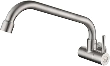 OSALADI 1Pc Torneira De Parede Torneira Da Bacia Da Cozinha Torneira De Água Da Lavanderia Torneira Da Banheira Torneira De Aço Inoxidável Torneira Da Cachoeira Torneira De Água Da Pia