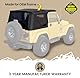 Sierra Offroad Factory Style Soft Top mit getönten Fenstern, ohne obere Türen, kompatibel mit Jeep Wrangler TJ 1997-2006 (Segeltuchschwarz)