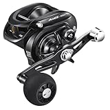 Piscifun Alijoz 400 Baitcaster Fishing Reel, 35Lbs Max Drag Aluminum Alloy Frame Baitcasting Reel, 8.1:1 Gear Ratio Freshwater and Saltwater Low Profile Casting Reel for Musky, Black Left Handle
