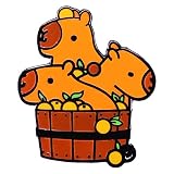 SARAHS Broches drôles - Baignoire Capybara Pins Sac à Dos Pins | Alliage émail Broche Chat drôle Chat Broche Cowboy Badge Broche pour Sacs à Livres vêtements/Vestes et Chapeau décoration