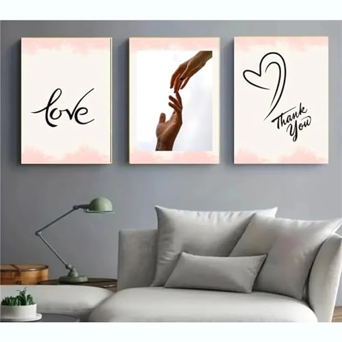 Peinture diamant adulte salon - Kit broderie 3 pièces pour décoration murale