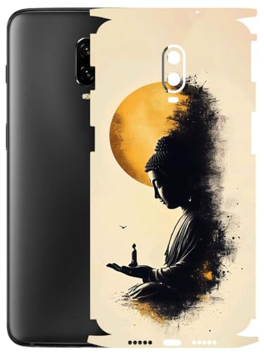 Image of AtOdds - Full Body Back Screen Guard Protector Film - Lamination Wrap Skin Sticker Compatible with ONEPLUS 6T | Scratchproof Matte Finish (Divine)