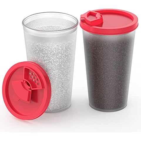 Salt and Pepper Shakers 2 Pack Large Salt Shakers Plastic Airtight Spice Kit for Camping Picnic Outdoors Kitchen Cover