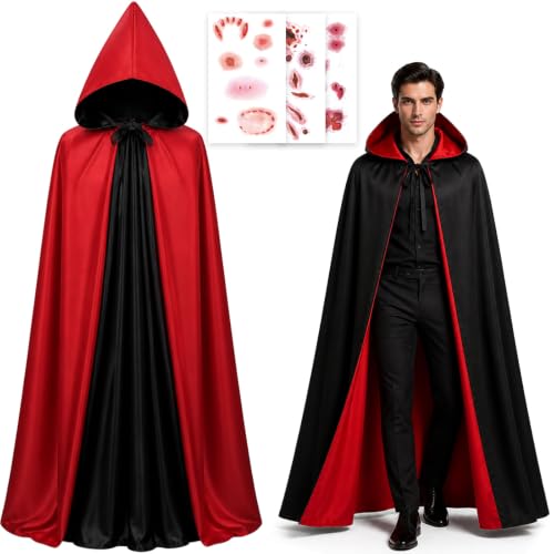 Black Red Vampire Cloak