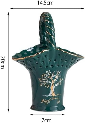 台所用品キャディ クリエイティブフラワーバスケット型 銀器ホルダー、くり抜いたセラミック食器キャディ、装飾キッチンカトラリー収納バス