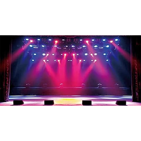 Yeele 20x10ft Stage Concert Backdrop Lighting Nightclub Musical Hall Club Background for Photography Sing Dance Performance Scene Photo Booth Shoots Vinyl Studio Props Cover
