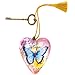 DEMDACO Hope Blue Butterfly 4 x 3 Heart Shaped Resin Keepsake Decoration