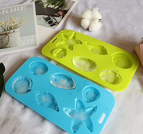 Molde para cubitos de hielo silicona set 2 estrellas mar miniatura 4