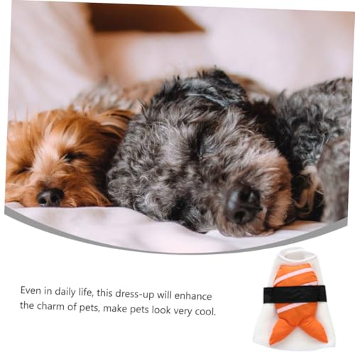 Disfraz divertido para perro estilo sushi talla L miniatura 3