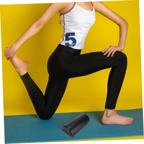 Kisangel 2 piezas rodillo de masaje de columna de alta densidad EPP para yoga, terapia física y pilates, rodillo de espuma semicilíndrico para alivio de espalda y ejercicio miniatura 3
