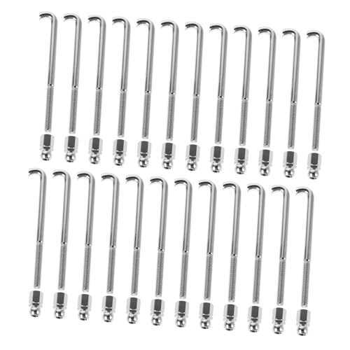 DEARMAMY 48 Stück Teiliges Banjo haken Langlebigem Inklusive muttern und Zugfeder haken Vielseitiges Reparaturwerkzeug für und Westliche Musikinstrumente Geeignet für Hobbyisten