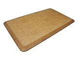 NewLife by GelPro Anti-Fatigue Designer Comfort Kitchen Floor Mat, 20x32”, Pebble Caramel Stain Resistant Surface with 3/4” Thick Ergo-foam Core for Health and Wellness