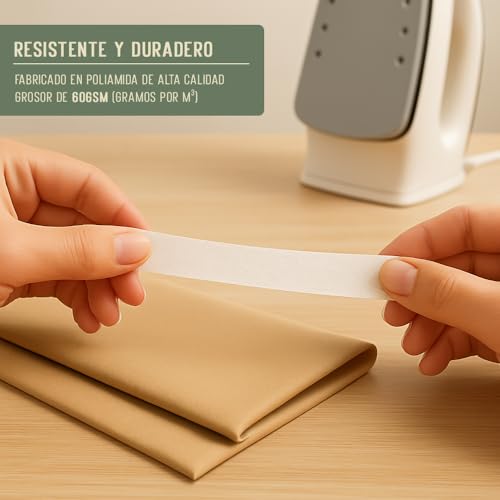 Miniatura 4 de La Canilla Hemly Cinta Termoadhesiva Para Dobladillos 50 Metros - 20mm Cinta Adhesiva Sin Coser Para Pegar Los Bajos De Pantalon, Vaqueros, Vestidos, Dobladillo De Cortinas Y Ropa