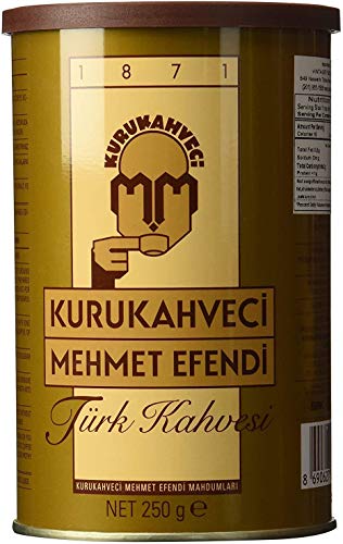 Mehmet Efendi Turkish Coffee 8.8Oz W/ Stainless Steel Coffee Pot #TOP1