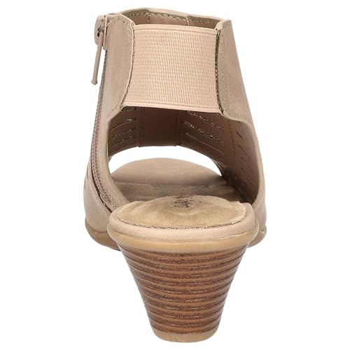 Easy Street Women's Elevate Block Heeled Sandals, Sand, 6.5 Wide by Easy Street - Used condition - Image 4