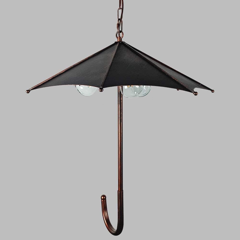 Pandent Light 3-Lights Wrought Iron Chandelier Intage Industrial Personality Iron Metal Loft Restaurant Droplight Bar Art Umbrella Café Ceiling Hanging Lamps E27