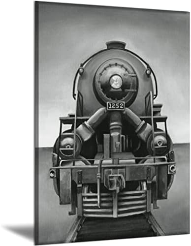 Canvas Wall Art Vintage Train Framed Oil Paintings On Canvas Wall Art Abstract Art Canvas Paintings Print Pictures Wall Decor for Bedroom Living Room Home Decoration 08x12inch