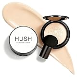 Hush Makeup Foundation for Older Women, Air Cushion BB Cream Cosmetic for Mature Skin, Moisturizing & Long-Lasting Foundation with Concealer Effect, Balances All Skin Tones, Natural Finish
