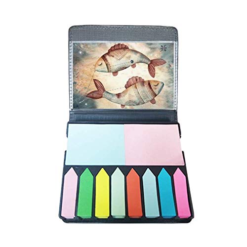 Note Poissons Constellation Zodiaque Page Marker Coloré Auto-Stick Box