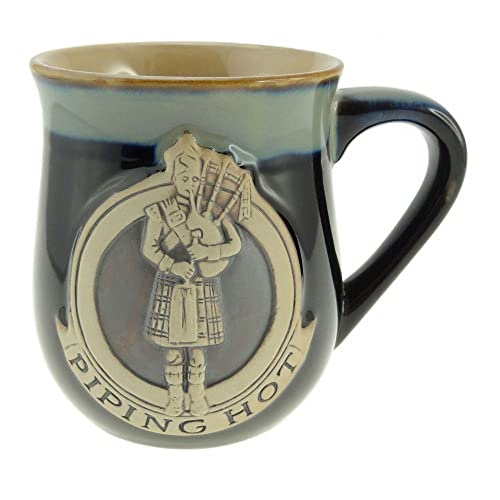 Mug de gres Glen Appin con diseño escocés negro miniatura 1