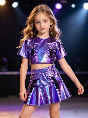 Camiseta de cumpleaños y traje latino Jugaoge: el conjunto de dos piezas para regalar a niñas 5