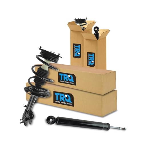 Image of TRQ Front and Rear Complete Strut Assembly & Shock Absorber Kit Complete Strut & Coil Spring Assembly Compatible with 2009-2014 Nissan Murano