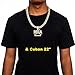 HH BLING EMPIRE Iced Out Chain Nba Pendant Silver/Gold Young Boy Chains for Men Hip Hop Rapper Jewelry Necklace 22 Inch (Gold, & Tennis Chain)