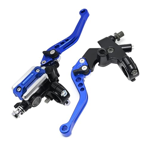 CADUFUELLY 7/8'' 22mm Universal Motorcycle Brake Lever Clutch Master Cylinder Lever Set Reservoir Replacement for Harley Honda Kawasaki Suzuki Yamaha by CADUFUELLY - Used condition - US$21.97